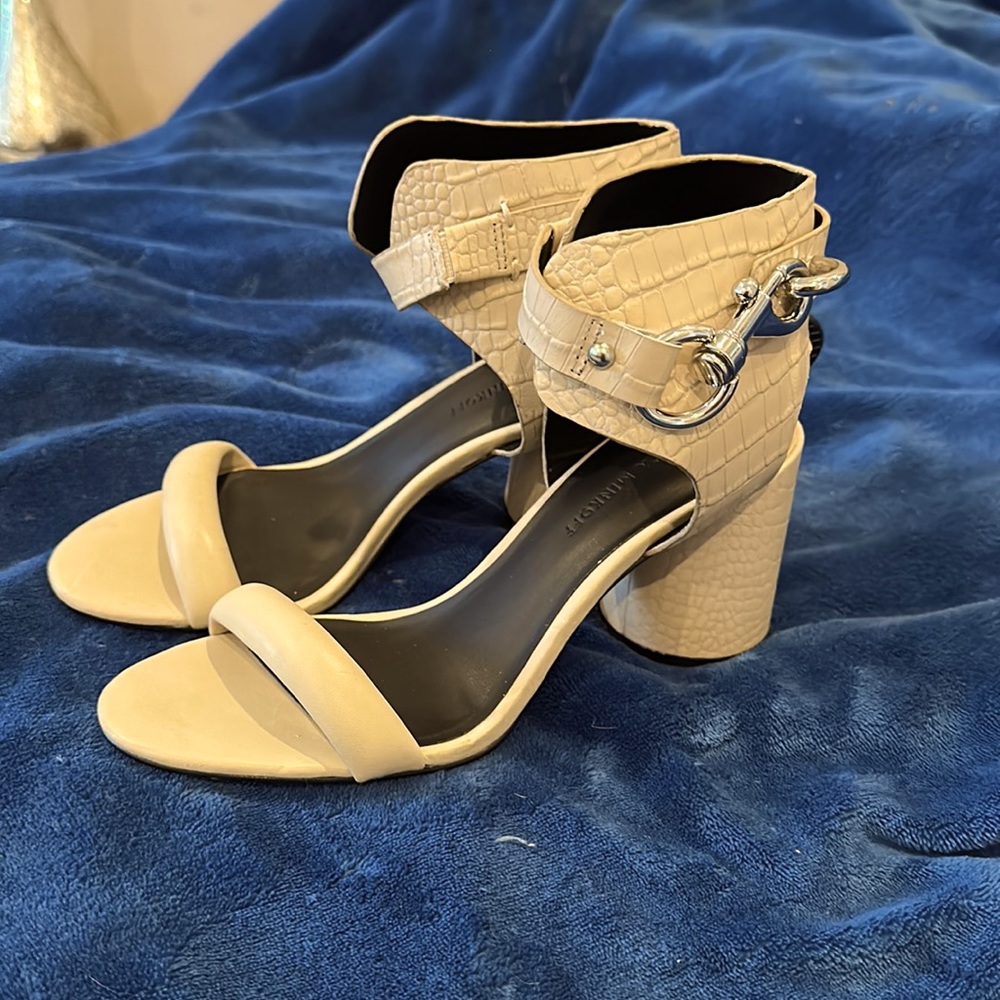 Rebecca Minkoff Block Heel Gladiator Style Sandal